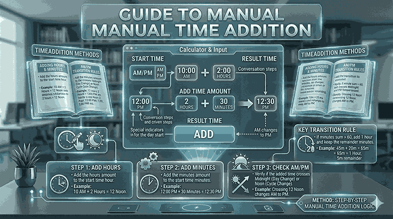 How to add time manually