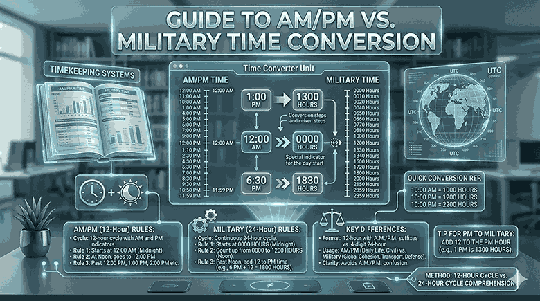 The difference between AMPM and Military Time