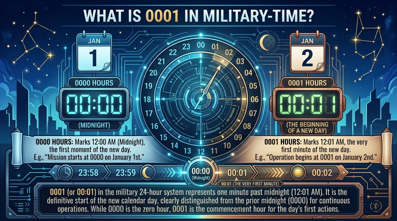 What Does 0000 Mean in Military Time?