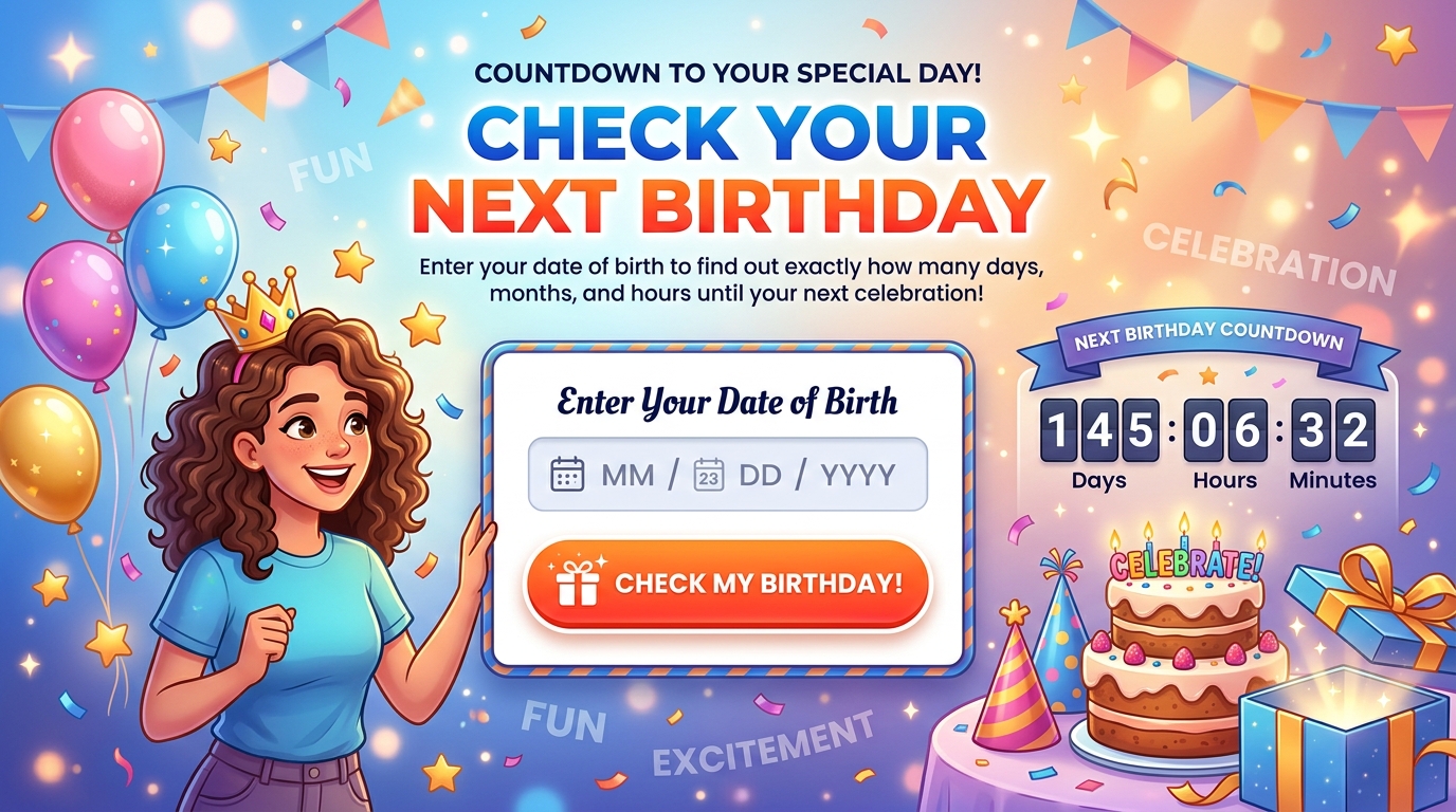 American Age Calculator-Calculate Your Exact Age in the USA