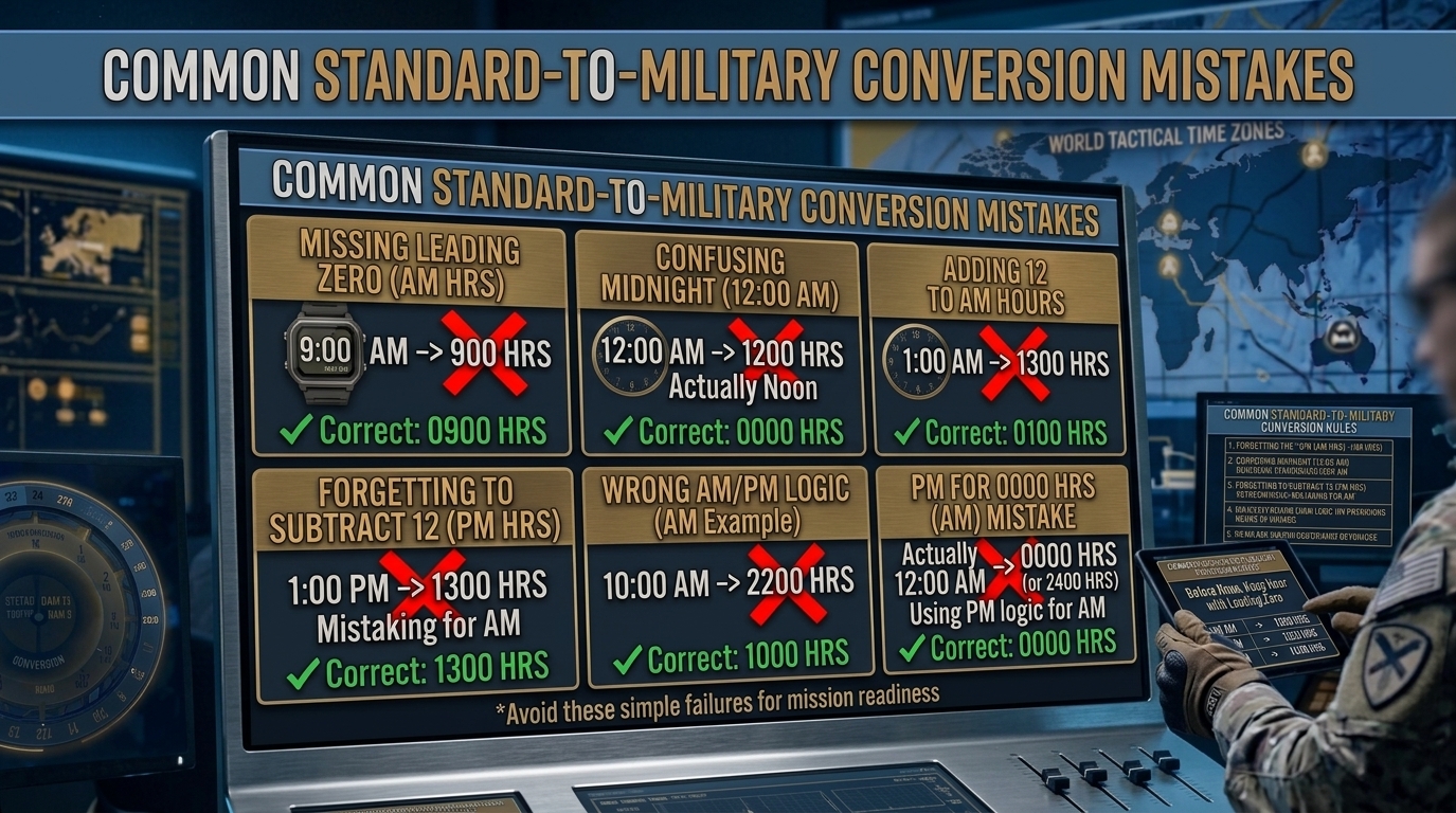 Military Time Chart 0000 to 2359