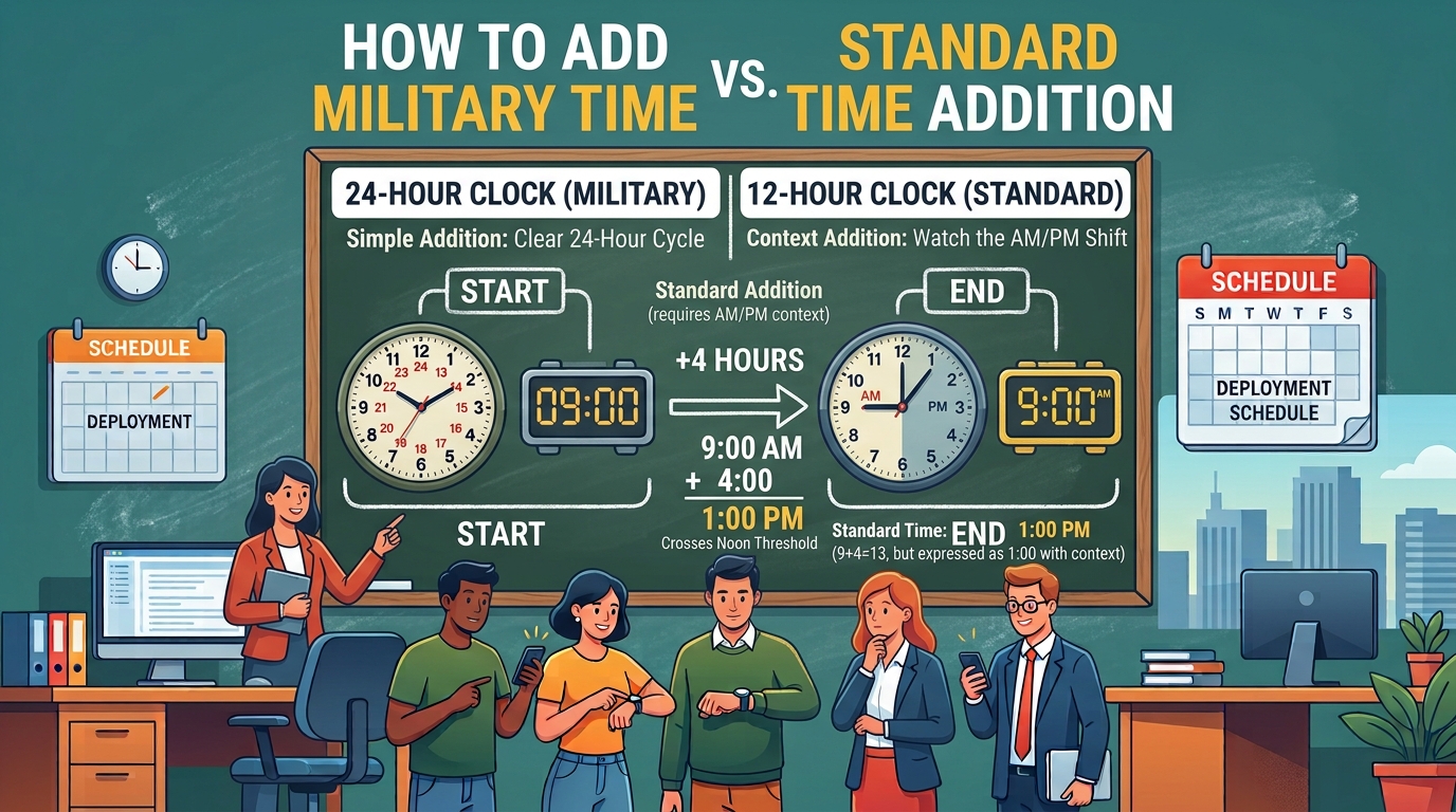 How to Add Military Time