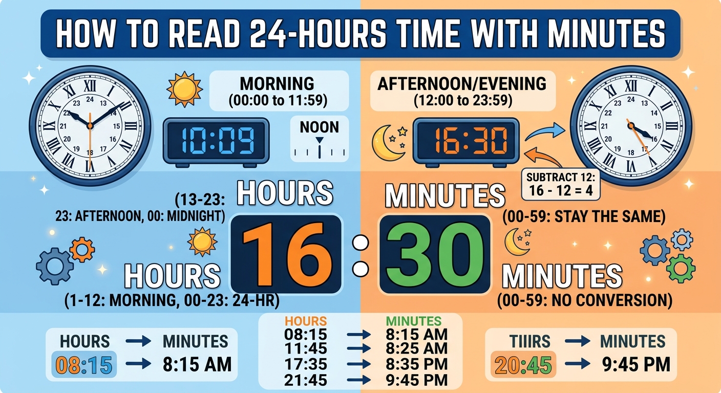 How to Read Military Time From 0000 to 2359
