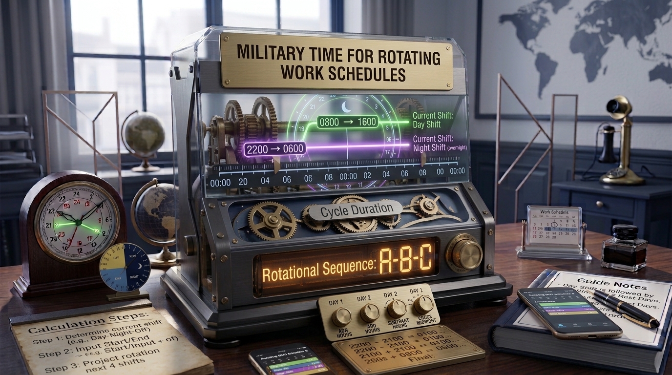 Military Time for Work Schedules – Calculate Shift Hours