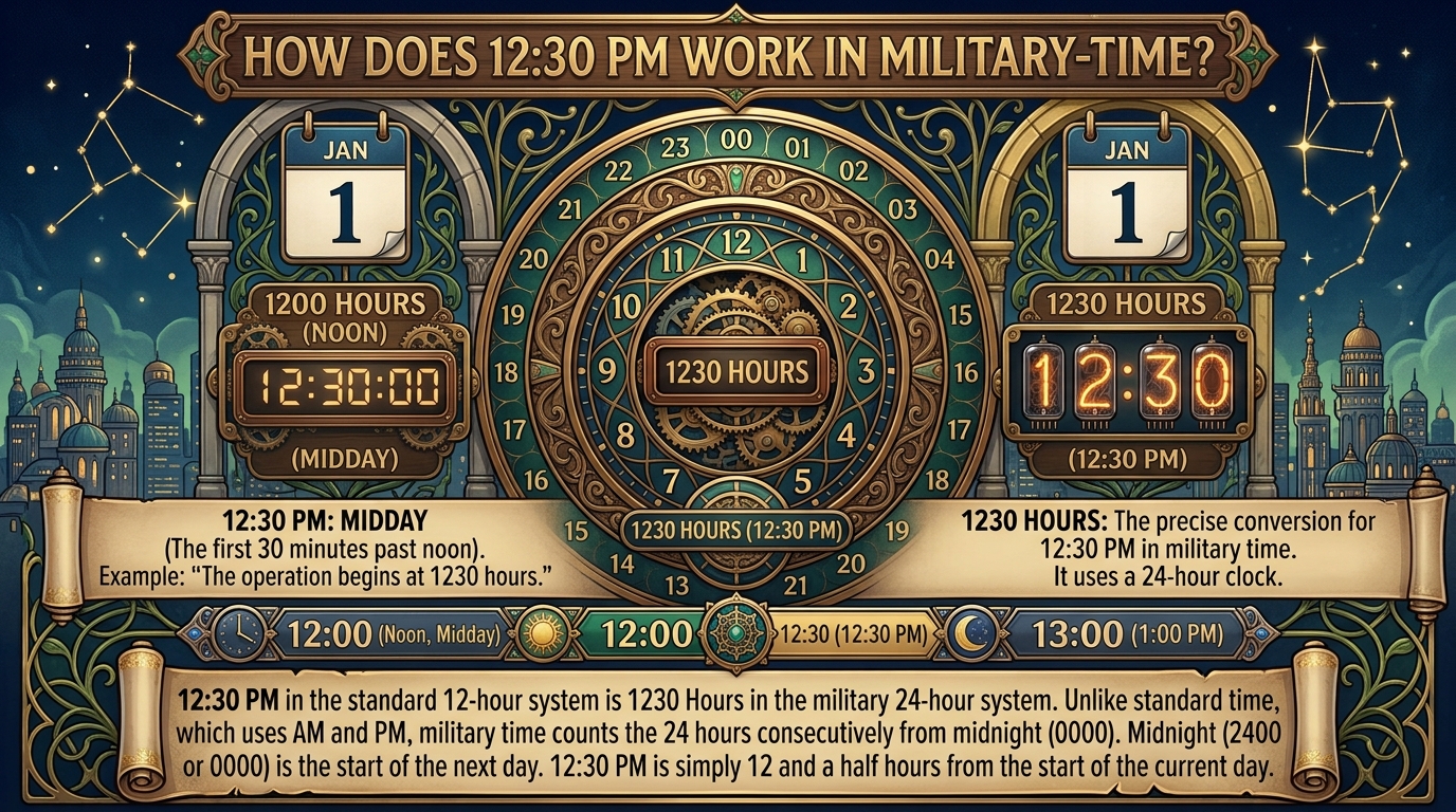 How Does Noon Work in Military Time?