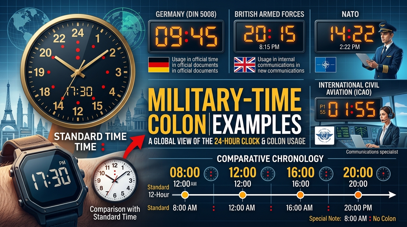 Does Military Time Use a Colon?