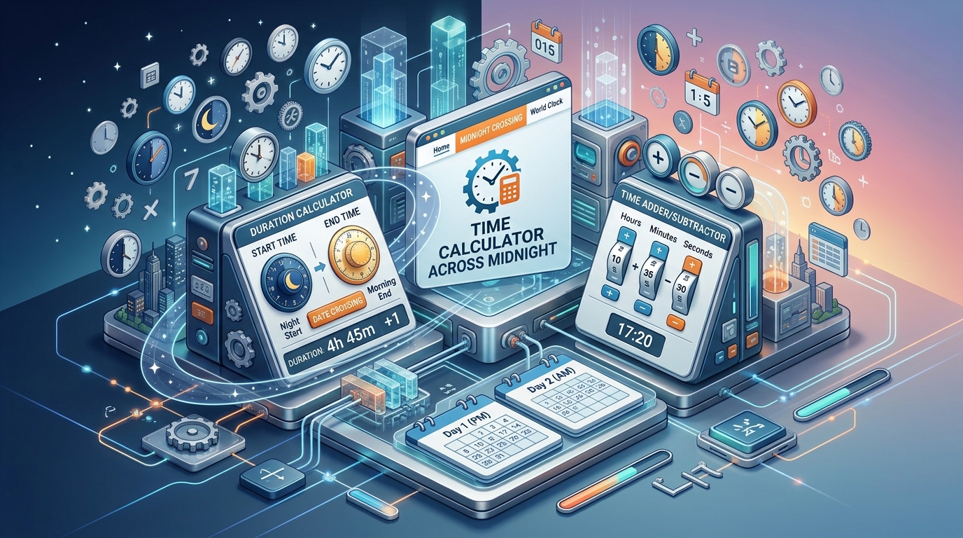 Time Calculator Online – Calculate Time, Hours & Minutes