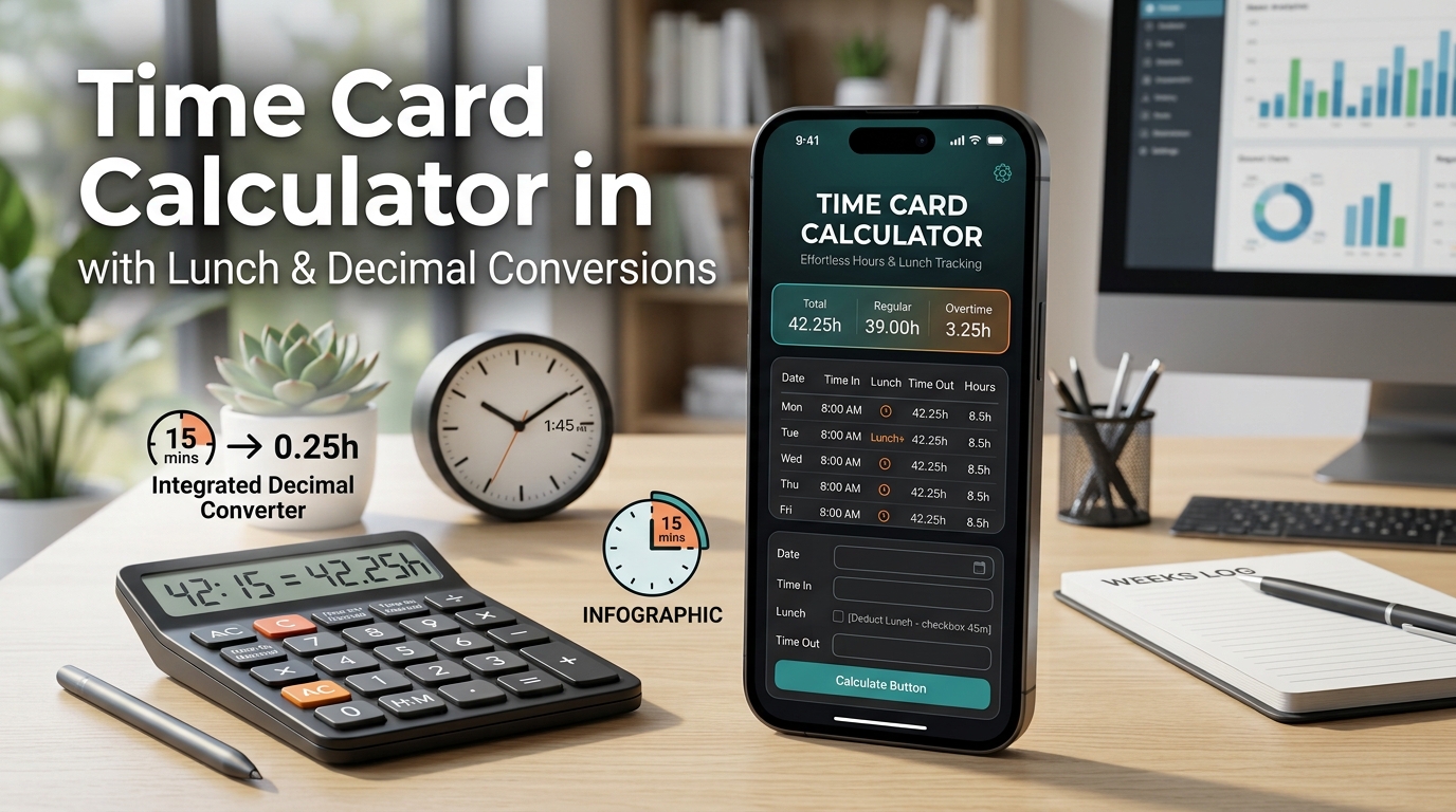 Time Card Calculator With Lunch – Calculate Work Hours