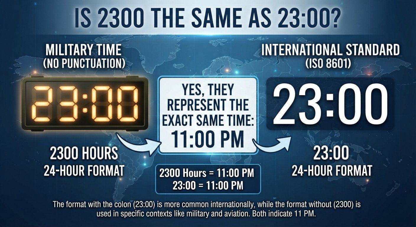 What Does 2300 Mean in Military Time?